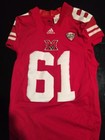 Game Worn Used Miami Red Hawks Football Jersey Adidas Med 3ac  61