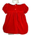 Baby Girl Red Velvet Party Dress