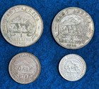 Lot British East Africa Silver Coin 25 Cent 1912 50 1922 Shilling 1922   1925
