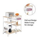 Kitchen Baker s Rack Utility Microwave Oven Stand Storage Cart Workstation Shelf