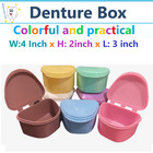 Dental Denture Box Retainer Box Carrier 4w X 2in X 3in Upto 200 Retainers case 