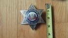 Vintage Obsolete Security Badge 6 Point