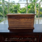 Vtg Bombay Company Mahogany Wood Stationery Letter Box Office Organizer