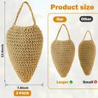 3 Pack Crochet Fake Wasp Nest  Faux Hanging Wasp Hornets Hive Nests Artificia