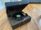 Vintage Victor Victrola Portable Phonograph Hand Crank Suitcase Style