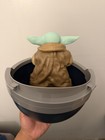 New Star Wars Grogu Hover Pram Popcorn Bucket Amc Exclusive In Hand