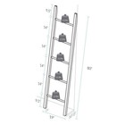 Decorative Solid Cherry Ladder Vintage Wood Towel Rack Multi Rung Wall Leaner Us