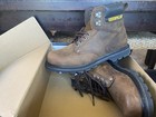 Caterpillar Oil Resistant Eh Rated Sr Work Boot Dark Brown Leather Men s Size 12