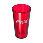 Carlisle 52163550d 16 Oz Ruby Textured Coca Cola   Plastic Tumbler  pack Of 6 