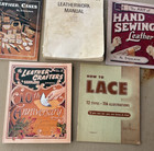 Vtg Lot Of  5 Al Stohlman Leather Crafter Journal Patterns   How To Books