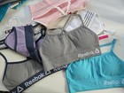 Brand New Girls Reebok Lot Of 6 Seamless Bralettes sports Bras S 6-7