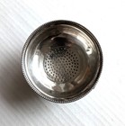 English Silver Wine Funnel W  Strainer   Cloth Ring  Wt 56 Gr