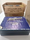 1955 Automatic Tom Thumb 528 Mini Tube Radio Complete Boxes Manual Ivory