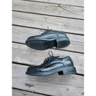 Vintage 90s Y2k Nunn Bush Oxford Shoes Black Leather Cap Toe 81102-01 8 5 W