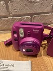 Fujifilm Instax Mini 9 Instant Camera Purple Magenta With Case
