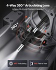 Vevor Articulating Endoscope 4-way 360   Articulated Borescope Camera 6  Screen