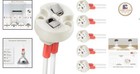 Versatile 6-pack G4 Gu5 3 Bi-pin Lamp Holders With Durable Ceramic Construction