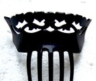 Antique Victorian Mourning Hair Comb -  No Us Import Fees