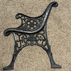Victorian Lion Head Antique Style Cast Iron Garden Park Bench End Side Legs