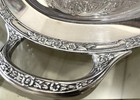 Rogers   Bro Vintage Silver Plate 1952 Primrose 20    Oval Handled Tray