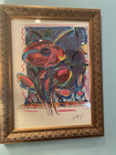 Peter Max - Garden Flower - Original Lithograph On Paper Excellent Condition