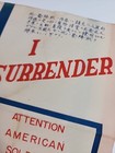 Original Wwii Us Military Japanese I Surrender Propaganda Leaflet Ww2