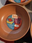 Ellingers Agatized Wood  45 Lot Of 4 Dessert Bowls Sheboygan Wi Vintage Usa New