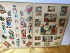 Victorian   Later Die-cut Scrap Book Black Cats Santa Motorcycle 32pgs350 scraps