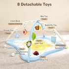Baby Play Gym   Activity Mat  Tummy Time Mat With 8 Montessori Toys