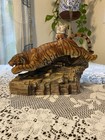 Vtg Wilbro 1979 Tiger No 1 Alcohol Whiskey Decanter Bar Decor Man Cave Big Cat