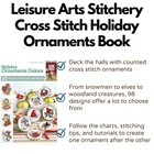 Cross Stitch Holiday Ornaments Galor Cross Stitch Book- Pattern Kits From Sno   