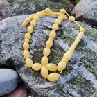 Amber Tasbih Rosary Misbaha 33 White Pressed Amber Beads 24gr 