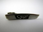 Vintage Collectible Tie Bar  Silver Tone Interlocking Design
