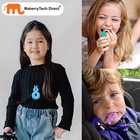 Chew Necklace For Boys And Girls  Silicone Chew Toys For Kids Teardrop Twist Pen