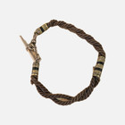 Victorian Memento Mori Woven Hair Bracelet Gold Filled Antique Charm Mourning