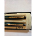 Vintage Cross Radiance Forest Green Pen Pencil Set 801-3 Japan Gold Trim Box