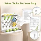 10-hooks Baby Bottle Drying Rack For Countertop  Bpa Free