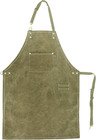 No-tie Canvas Apron Heavy-duty 16oz Work Apron With Front Pocket Extra Long Stra