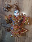 Vintage Thai Marionette String Puppet Wooden Burmese Handmade Traditional Dress