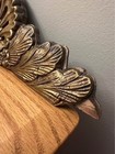 Architectural  Salvage Carved Wooden Shell Pediment Gold Painted