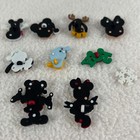 Disney Christmas Buttons Dress It Up Craft Embellishments Mickey Minnie Lot 10pc