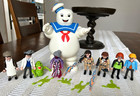 Playmobil Ghostbusters Firehouse 9219 Stay Puft slimer hotdog Cart   Figures