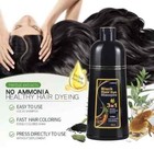 Shampoo 500ml Hair Dye Hair Dye Instant Fast Permanent Natural Coconut Dye Color