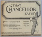Vintage 1927 Chancellor Cigars Tobacco Newspaper Print Ads