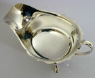 114g English Sterling Silver Sauce Boat Jug 1945 Art Deco Antique