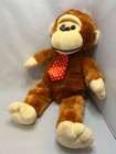 Plush Monkey 17 Inch Red Tie Kids Of America Stuffed Animal Excellent Condition