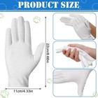 240 Pcs Cotton Gloves Cotton Bulk Pack Moisturizing Gloves Overnight Soft Cot   