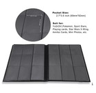 360 Card Pocket Binder With Elastic 9 Pocket Trading Cards Album Folder  Black