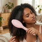 Ionic Hair Straightener Brush  Ceramic Flat Iron With 6 Heat Settings   Lcd