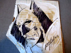 1972- Neal Adams-batman Original Comic Book Art- Head Sketch-signed-7  X 6 